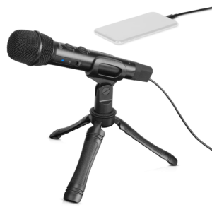 Microfono de mano Boya BY-HM2 para Android, Iphone, laptops