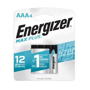 4 x Pilas AAA alcalinas Energizer MAX PLUS