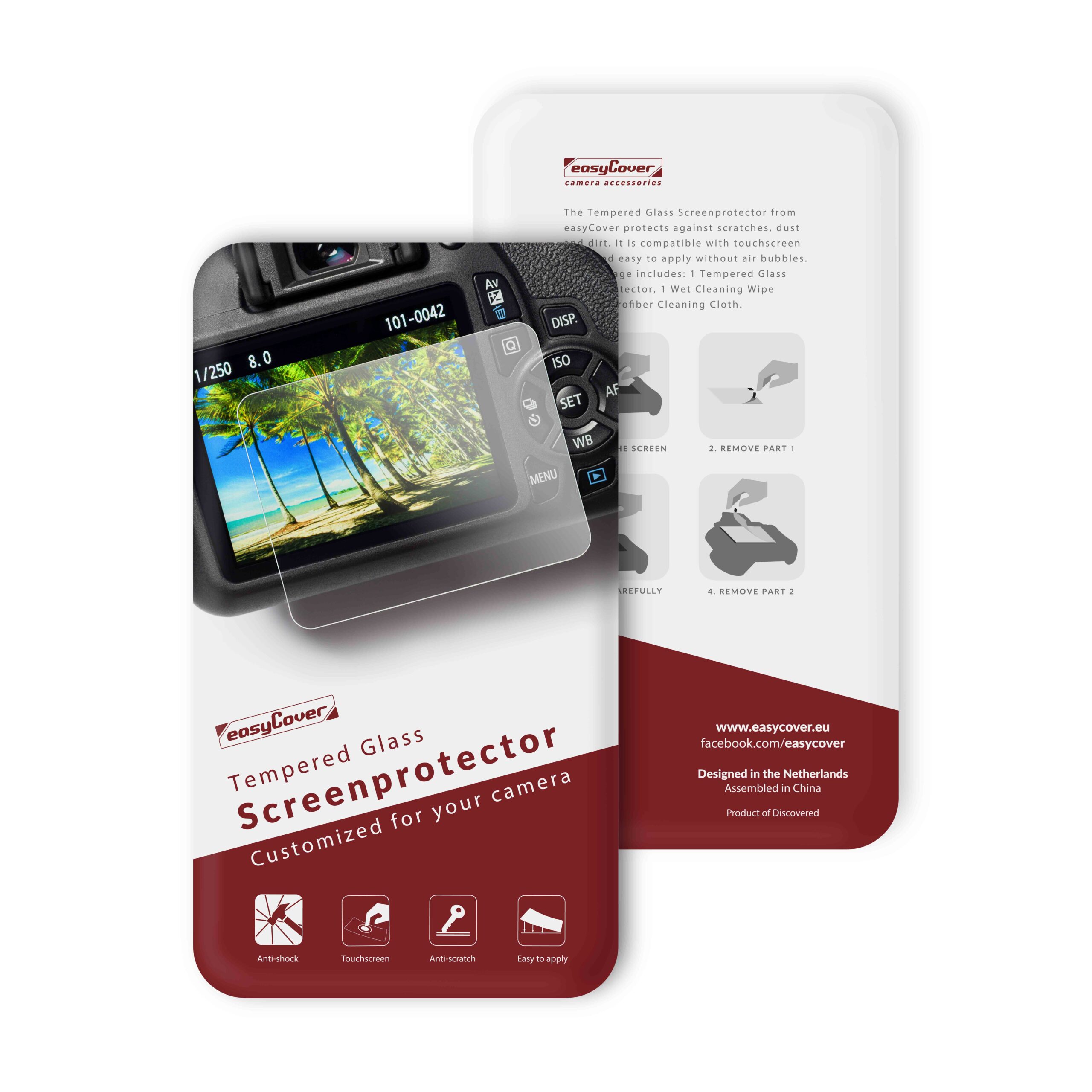 Protector de pantalla easyCover para camaras Canon 5D III, 5DS, 5DSR, 5D IV
