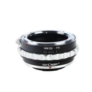 Adaptador manual K&F NIK(G)-FX, lentes Nikon F (G/F/AI/AIS/D) cámaras Fujifilm X