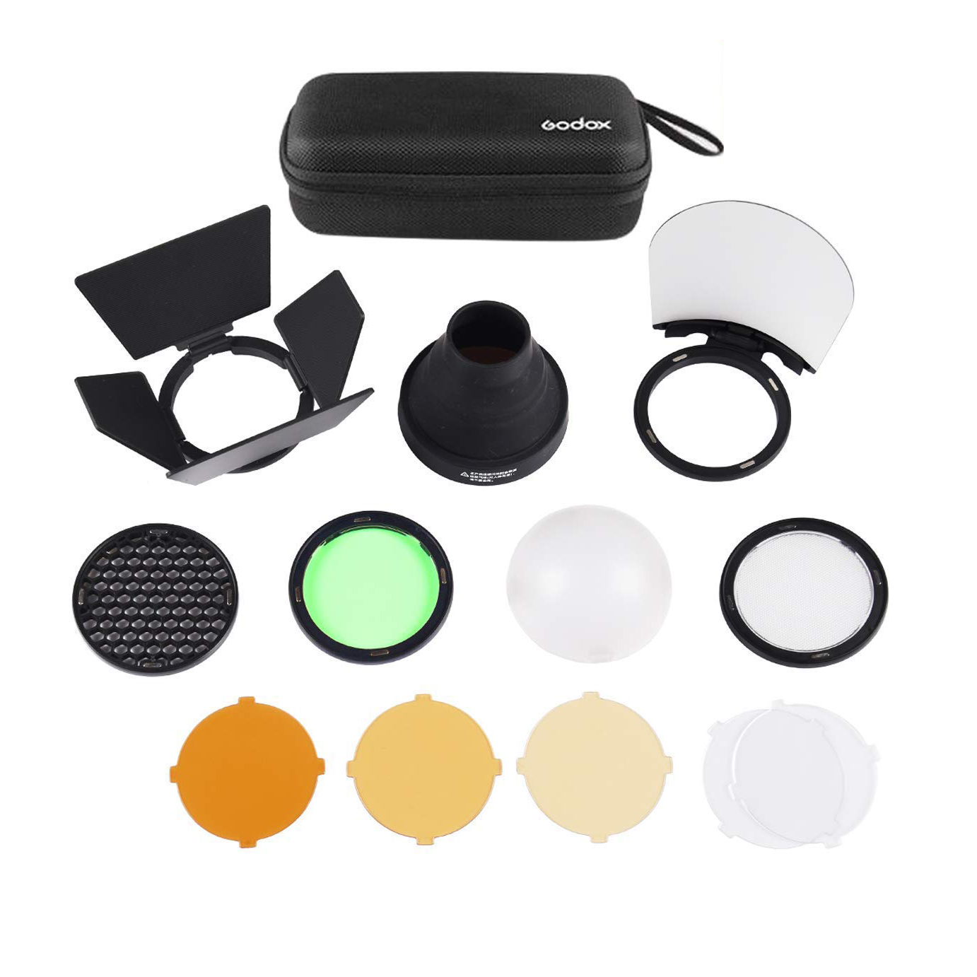 Kit de accesorios Godox AK-R1, para flashes de cabeza redonda tipo V1