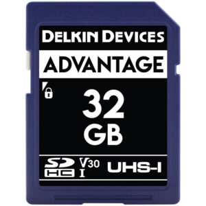 Memoria SD Delkin Devices 32 GB ADVANTAGE UHS-I SDHC, V30, U3, Class 10, 90 MB/s