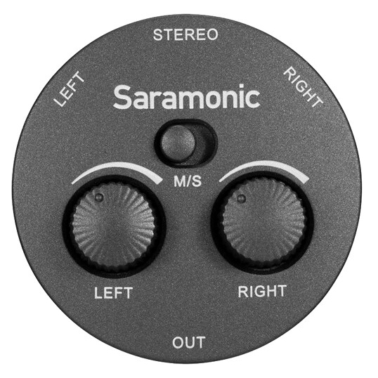 Mezclador pasivo de 2 canales Saramonic AX1, salida TRS y TRRS