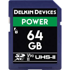 Memoria SD Delkin Devices 64 GB POWER UHS-II SDXC, V90, U3, Class 10, 300 MB/s