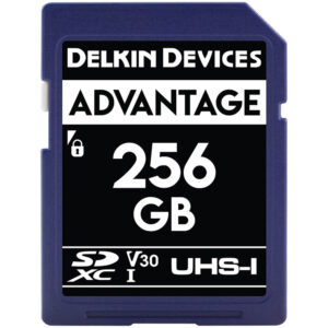 Memoria SD Delkin Devices 256 GB ADVANTAGE UHS-I SDXC, V30, U3, Class 10, 90MB/s