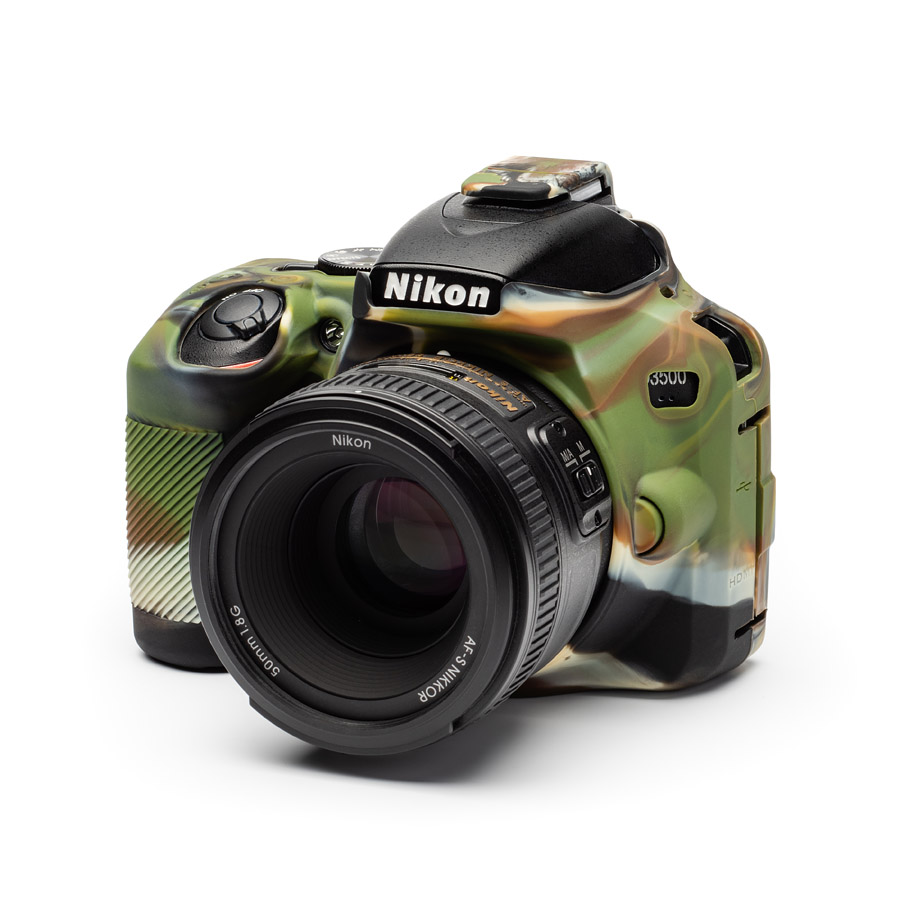 Carcasa easyCover Nikon D3500, Camuflaje + Mica