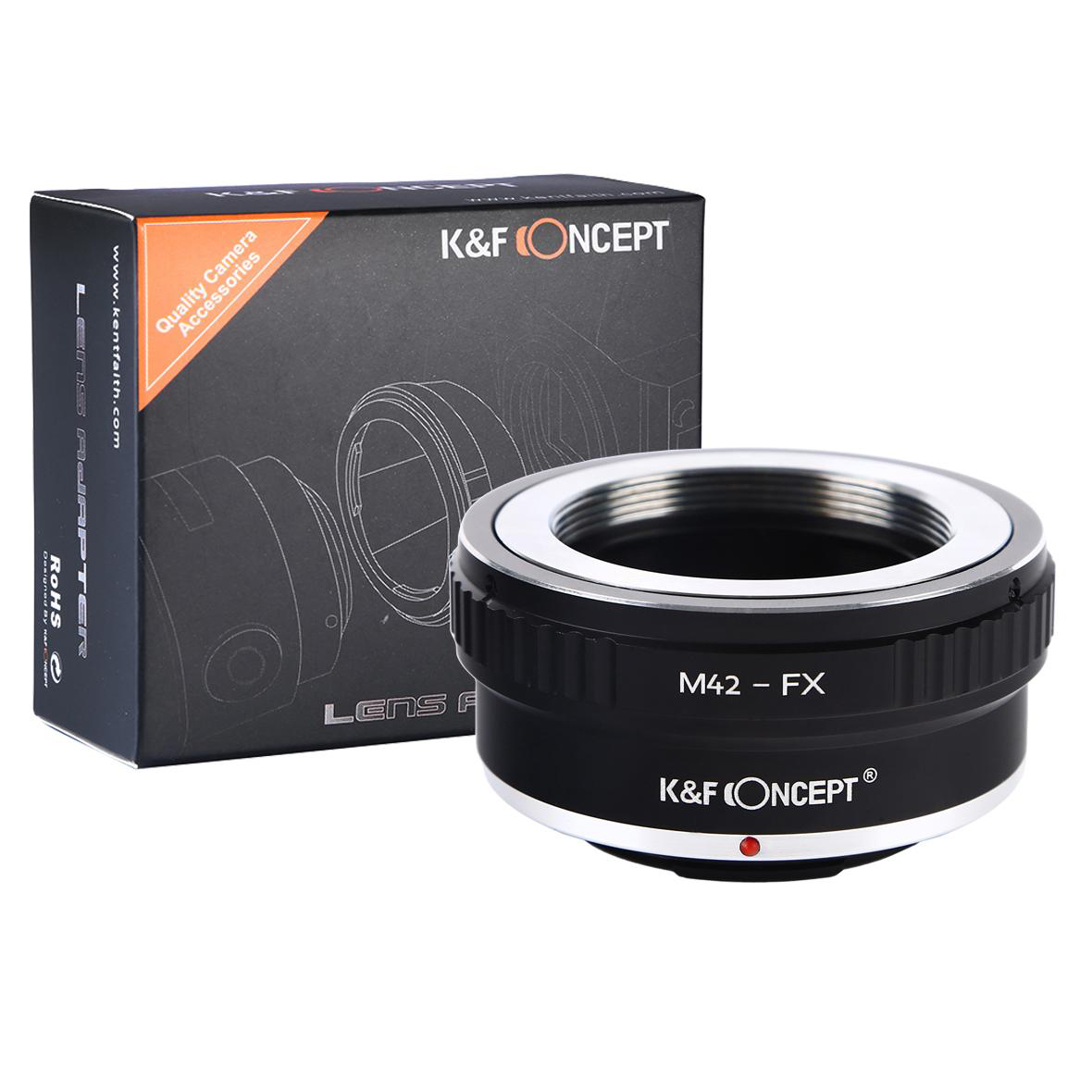 Adaptador manual K&F M42-FX, lentes M42 en cámaras Fujifilm X
