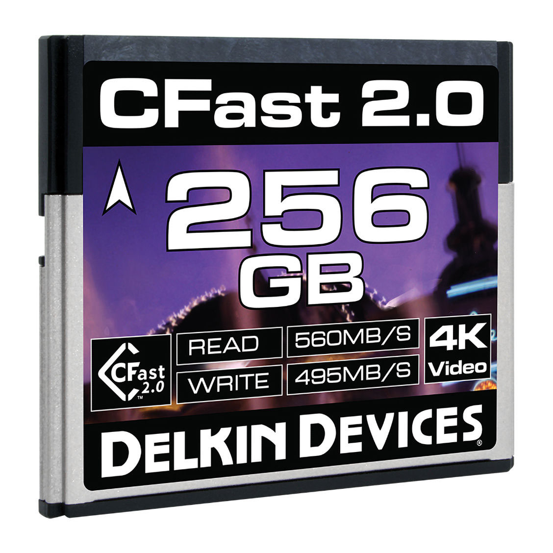 Memoria CFast 2.0 Delkin Devices 256 GB, SATA III, 560 MB/s
