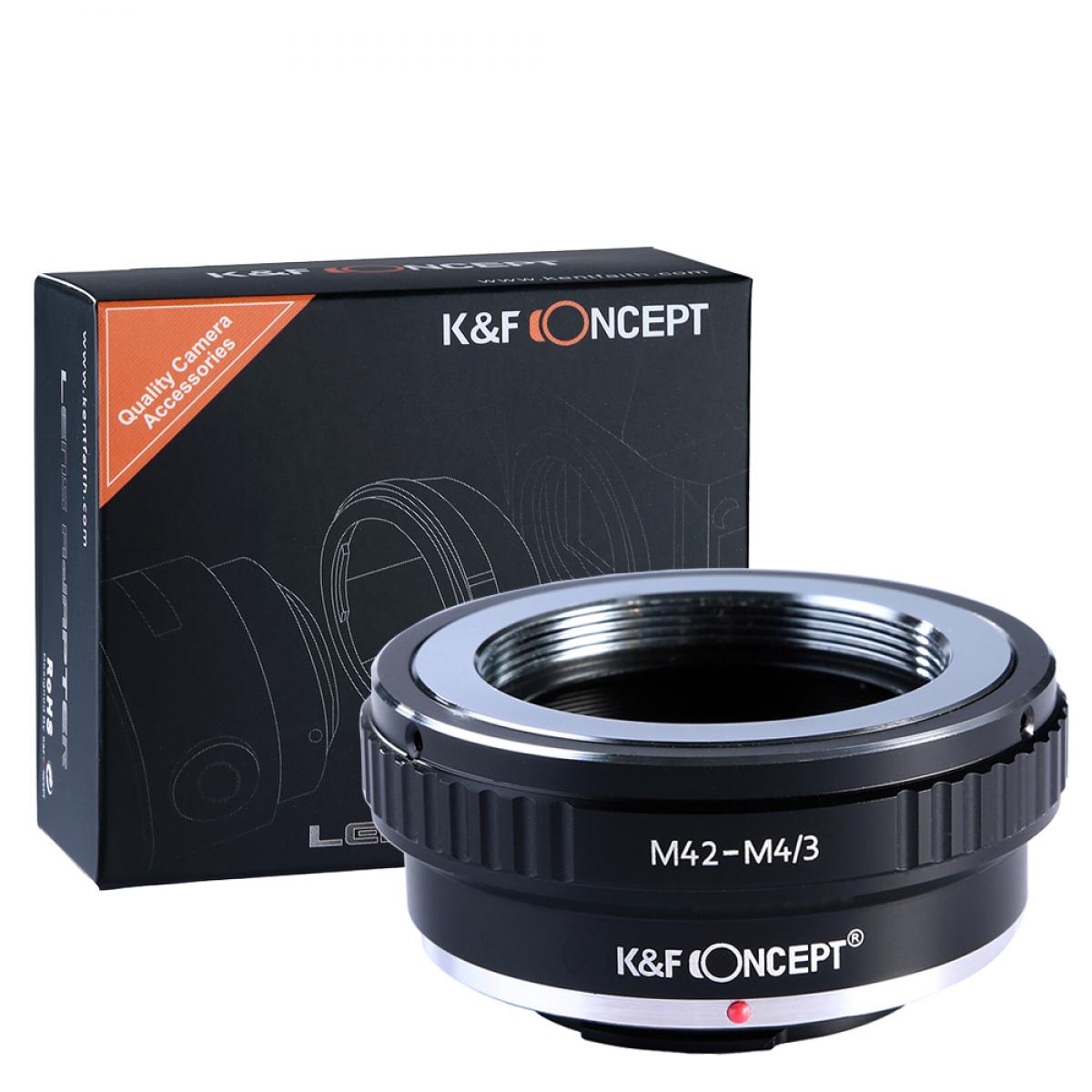 Adaptador manual K&F M42-M4/3 MFT, lentes M42 en cámaras montura Micro 4/3