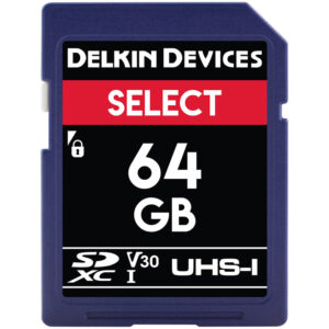Memoria SD Delkin Devices 64 GB SELECT UHS-I SDXC, V30, U3, Class 10, 100 MB/s