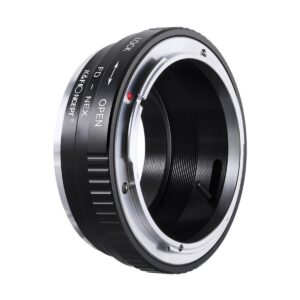 Adaptador manual K&F FD-NEX, lentes montura Canon FD en cámaras Sony E