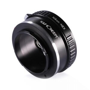 Adaptador manual K&F Concept NIK-NEX, lentes Nikon F en cámara Sony E