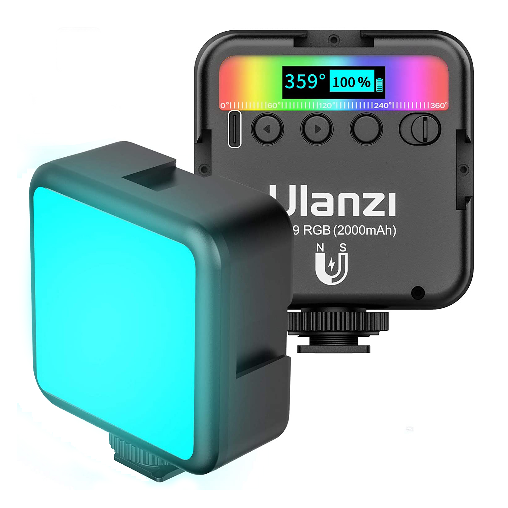 LED recargable Ulanzi VL-49 RGB de 6 watts, con batería de litio de 2000mAh