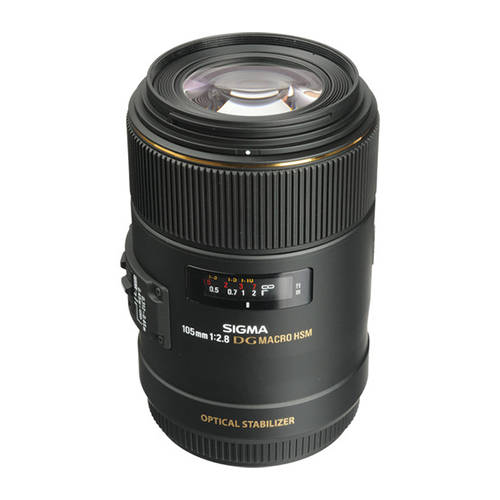 Lente Sigma 105mm f/2.8 macro EX DG OS HSM para Canon EF