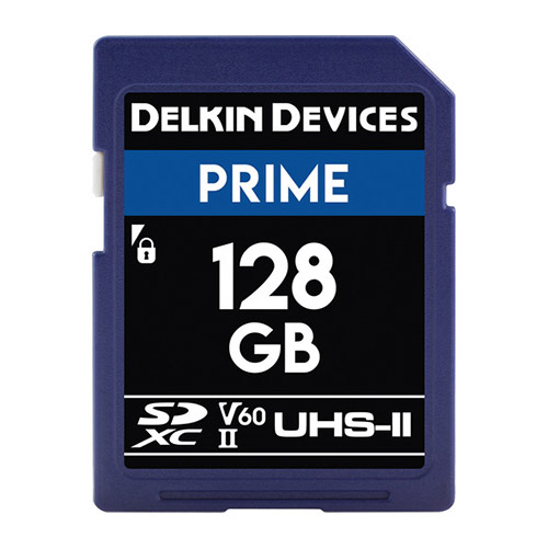Memoria Delkin 128GB Prime SD 1900X UHS-II V60, U3, Class 10, 300 MB/s