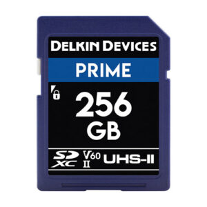 Memoria Delkin 256GB Prime SD 1900X UHS-II V60, U3, Class 10, 300 MB/s