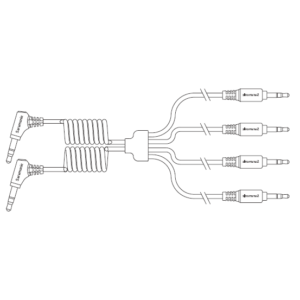 Cable Saramonic SR-C2019 de 4 canales TRS de 3.5mm