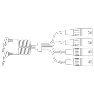 Cable Saramonic SR-C2020 de 4 canales XLR