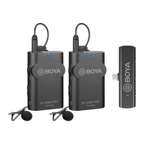 Micrófonos inalámbricos Boya BY-WM4 PRO K6 con conector USB-C