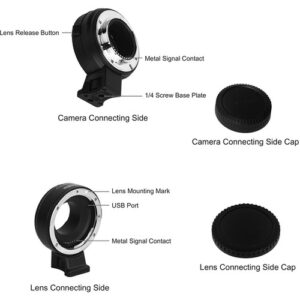 Adaptador Commlite CM-EF-FX, lentes Canon montura EF o EF-S en cámaras Fuji montura X
