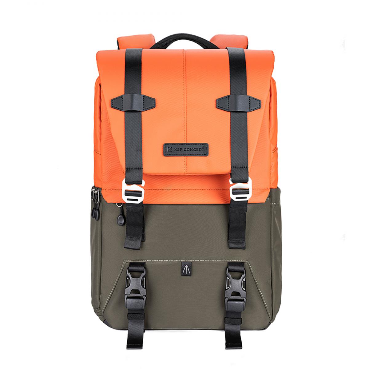 Mochila K&F Concept Beta Backpack, Naranja/Negro, 20 litros