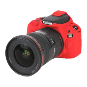 Carcasa de Silicon EasyCover para Canon 100D / SL1 - Rojo