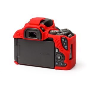Carcasa de Silicon EasyCover para Canon 200D / 250D / SL2 / SL3 - Rojo