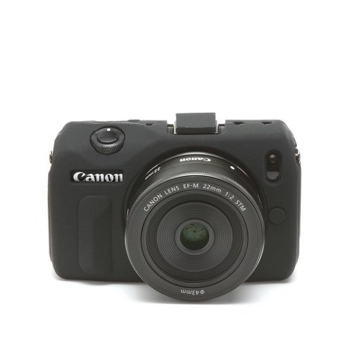 Carcasa de Silicon EasyCover para Canon M – Negro