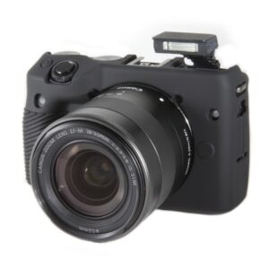 Carcasa de Silicon EasyCover para Canon M3 - Negro