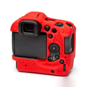 Carcasa de Silicon EasyCover para Canon R3 - Rojo