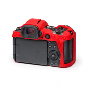 Carcasa de Silicon EasyCover para Canon R5 / R6 / R6 II - Rojo