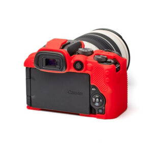 Carcasa de Silicon EasyCover para Canon R10 - Rojo