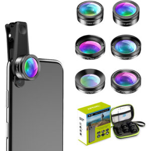 Kit de lentes 6 en 1 para celular Apexel APL-DG6