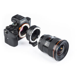 Adaptador automático con pantalla Viltrox EF-E5, lentes Canon EF en cámaras Sony E