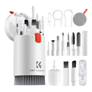 Kit de limpieza K&F Concept 20 en 1 para laptop, celular, teclados, pantallas, AirPod, etc.