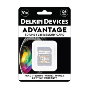 Memoria SD Delkin Devices 128 GB ADVANTAGE UHS-I SDXC, V30, U3, Class 10, 180MB/s (DSAV3128)