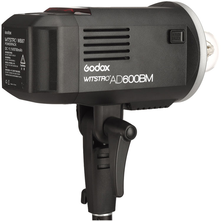 Flash de estudio Godox Witstro AD600BM + Bateria Litio