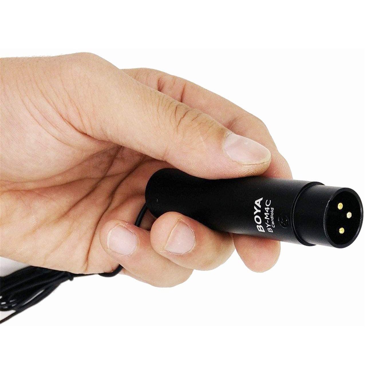Micrófono corbatero cardioide Boya BY-M4C con conector XLR