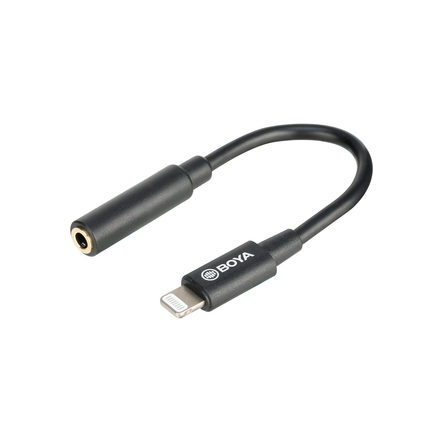 Adaptador Boya BY-K3, TRRS hembra 3.5mm a Lightning macho, para Iphone Ipad Ipod