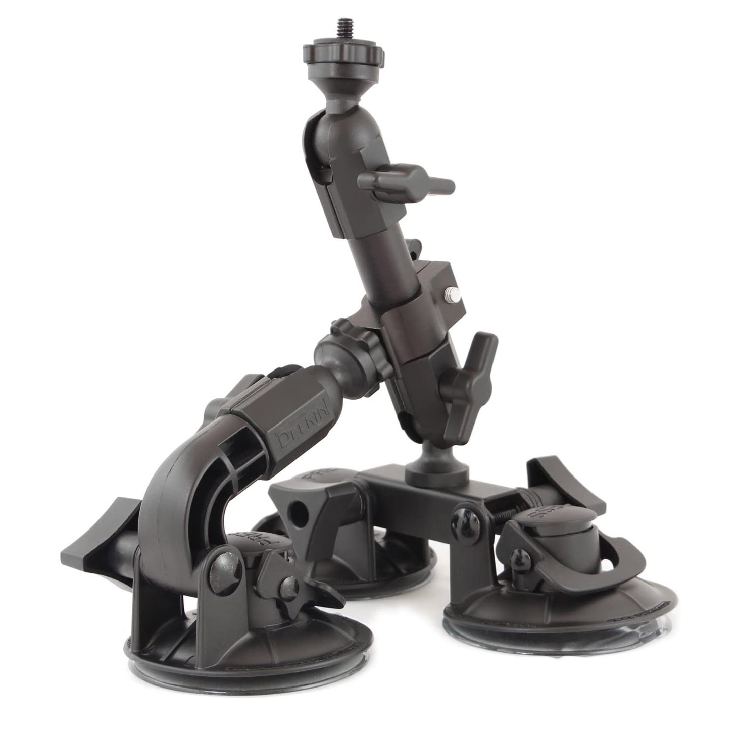 Soporte de ventosa triple Delkin Devices Fat Gecko para camaras DSLR de hasta 12 libras