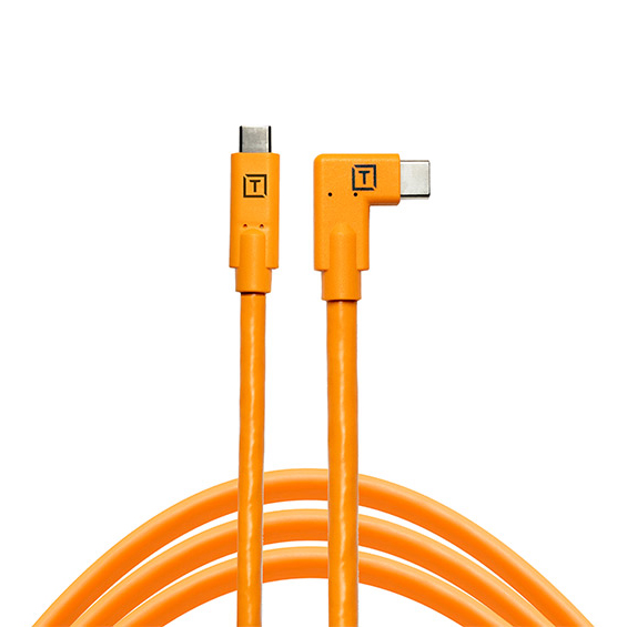 Cable Tether Tools TetherPro USB-C a USB-C Angulo Recto, 4.6 metros (1)