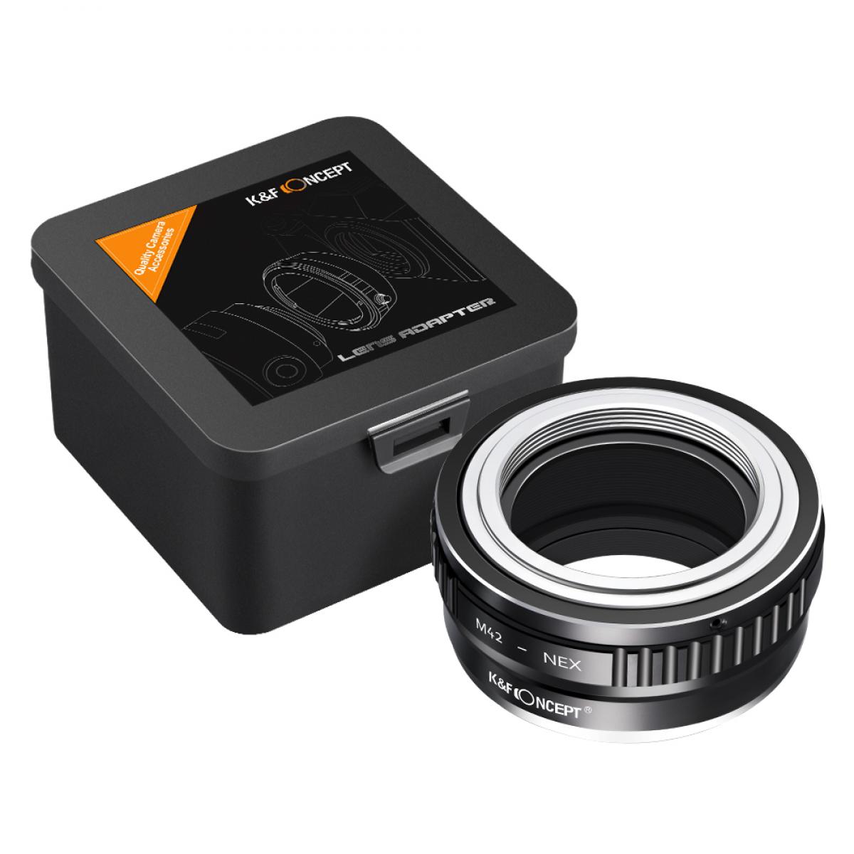 Adaptador manual K&F M42-NEX, lentes M42 en cámaras Sony montura E