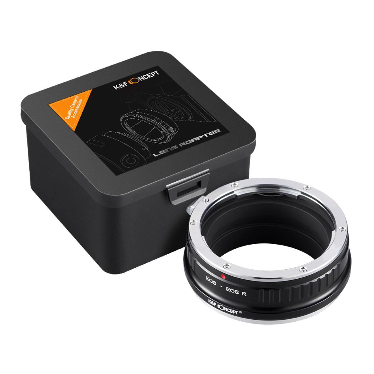 Adaptador manual K&F EOS-EOS R, lentes Canon EF EOS en cámara Canon EOS R