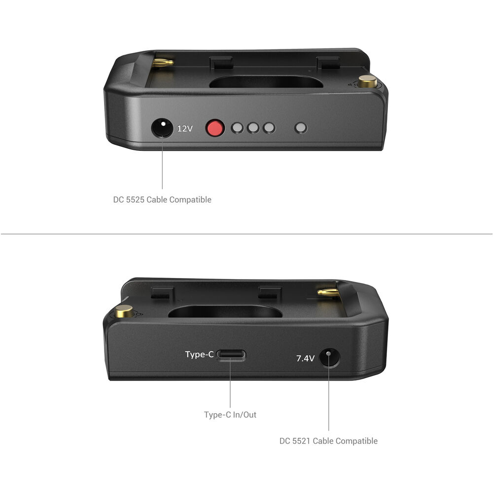 Base de baterías SmallRig 3168B compatible con baterías tipo Sony NP-F