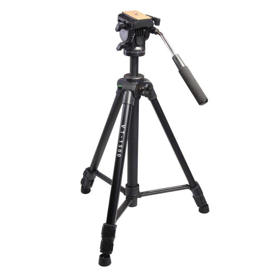 Tripode de video KingJoy VT-1500, 167cm, 10kg.