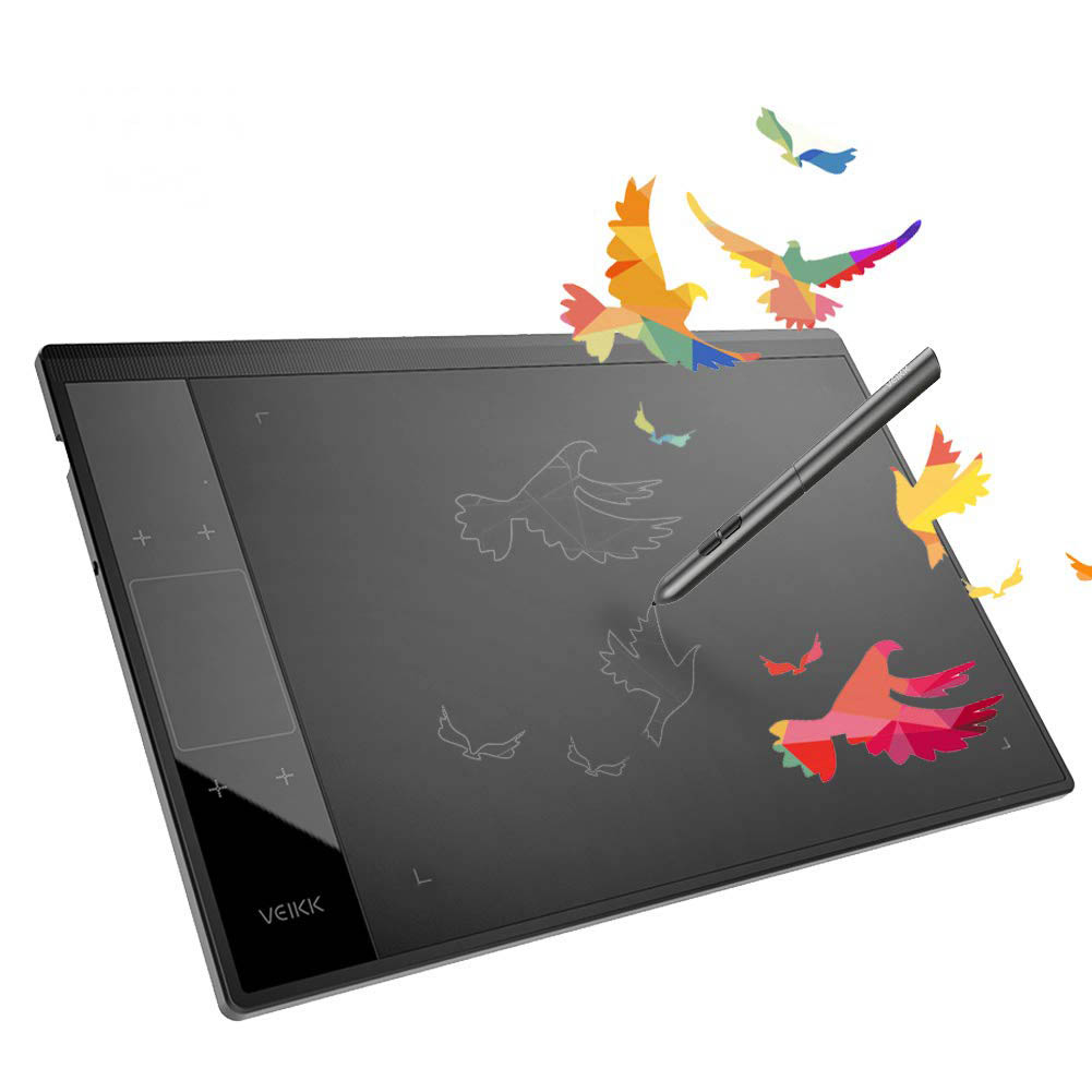 Tableta digitalizadora Veikk A30, 10x6", 4 botones + zona táctil + Android