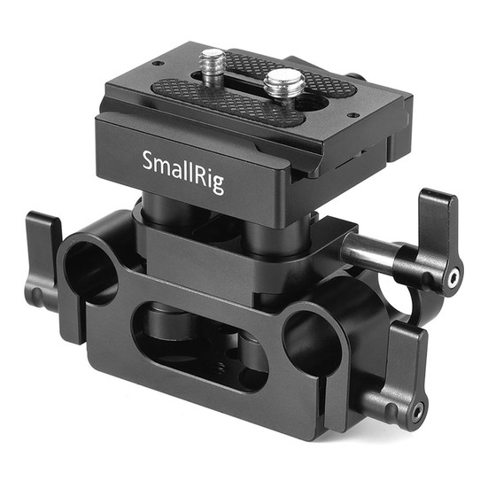 Placa base Quick Release SmallRig DBC2272B Arca-Swiss para rieles de 15mm