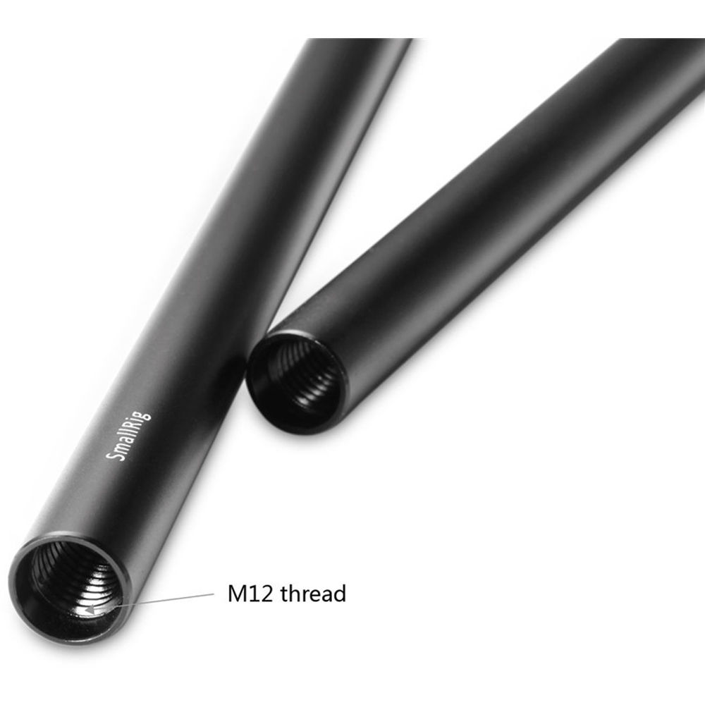Kit de 2 rieles de aluminio SmallRig 1053 de 15mm y 12" (30cm)