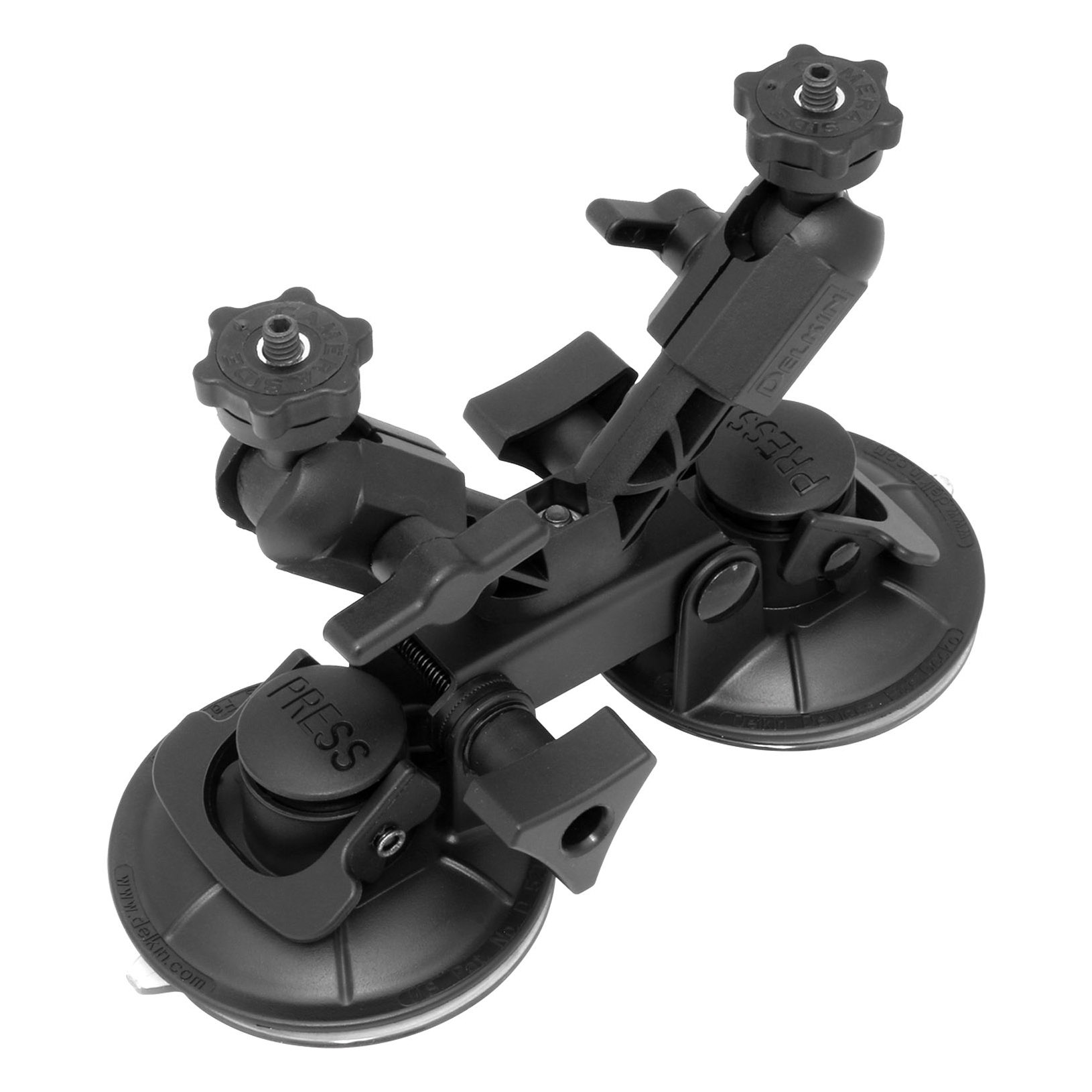 Soporte de ventosa dual Delkin Devices Fat Gecko para camaras DSLR de hasta 8 libras
