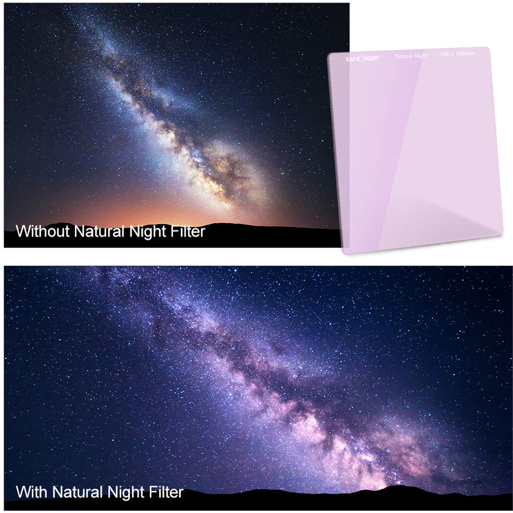Filtro K&F Concept Natural Night anti-polución cuadrado 100x100mm